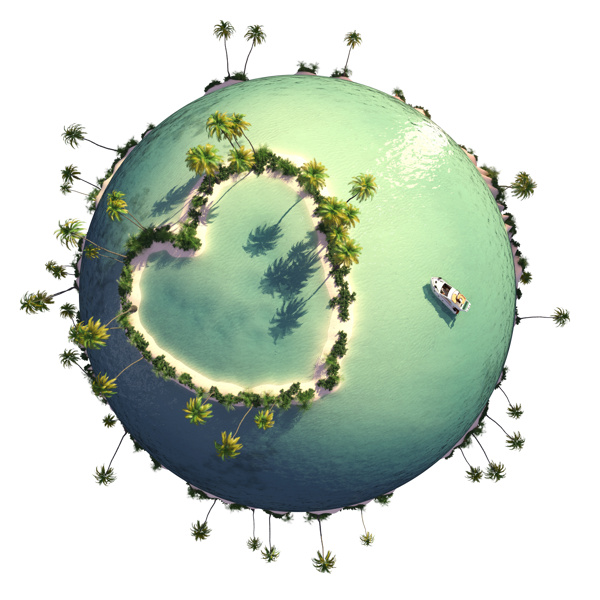 小星球上的岛屿和海洋