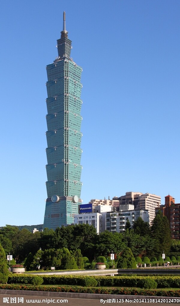 台北101大厦近景图片