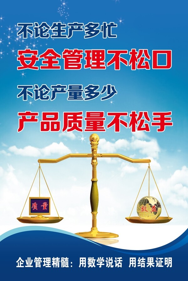 安全質(zhì)量標(biāo)語海報