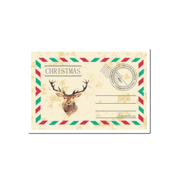 圣诞节复古邮票小贴纸