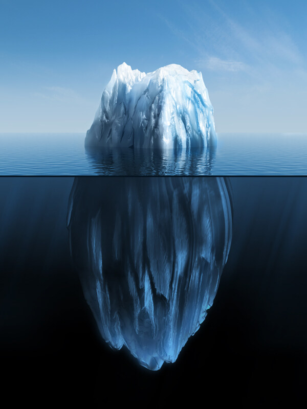 冰山海洋大海蓝色浮冰图片