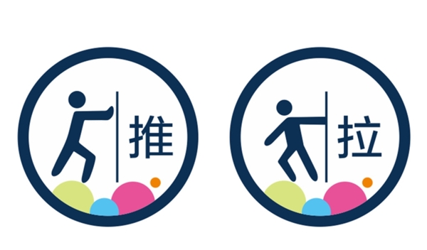 推拉導(dǎo)視標(biāo)識