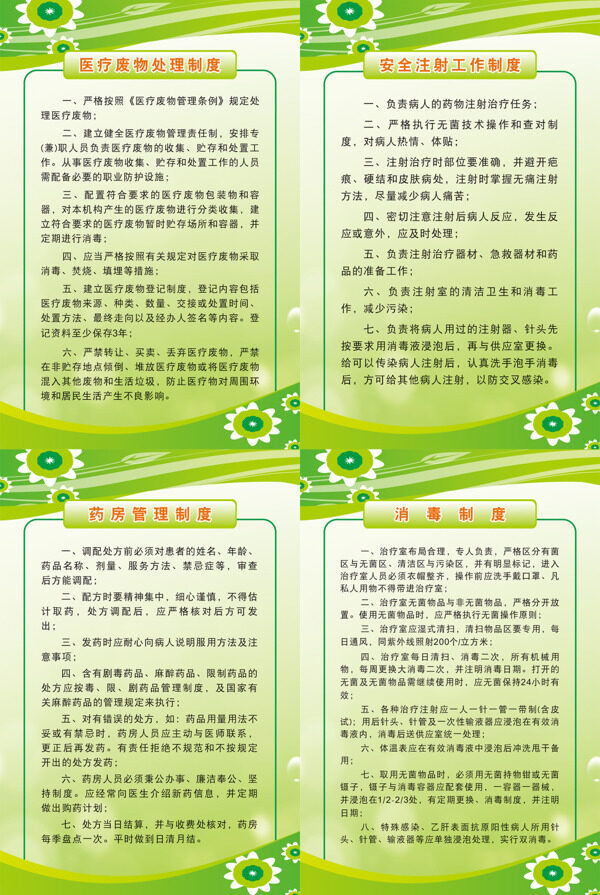 医务室制度展板系列