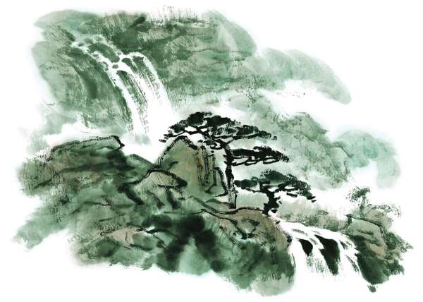 水墨山水畫圖片