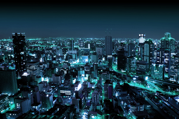 城市夜景圖片