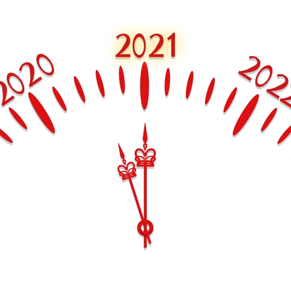 2021新年跨年倒计时钟表图片