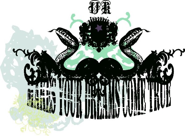 歐美花紋7364矢量CDR