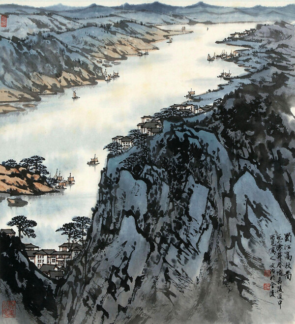 蜀江高秋图图片