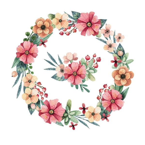 手繪花