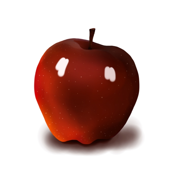 平安夜手绘苹果插画可商用元素