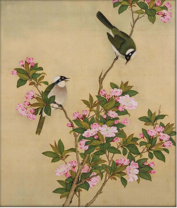 唯美工筆花鳥圖片