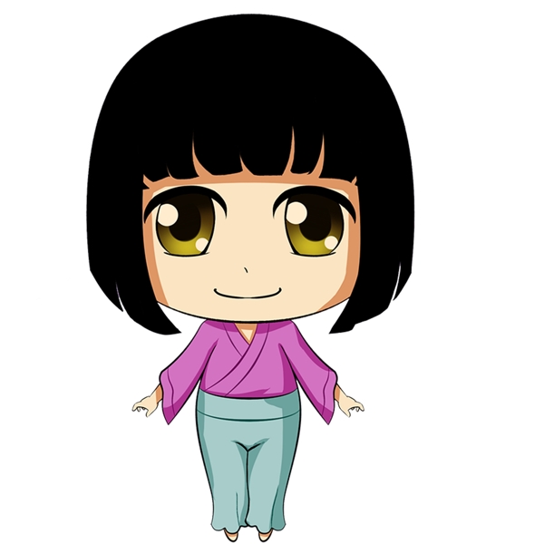Q版小女孩可商用元素