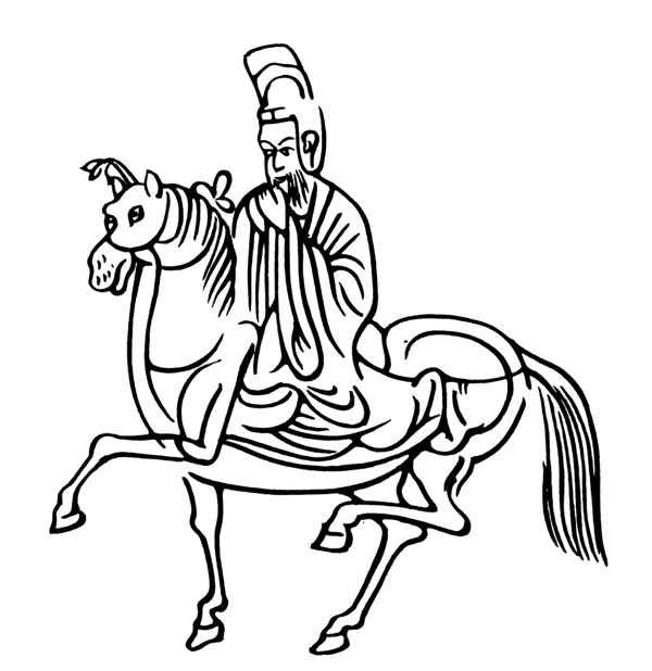 魏晋南北朝时代人物骑马图片