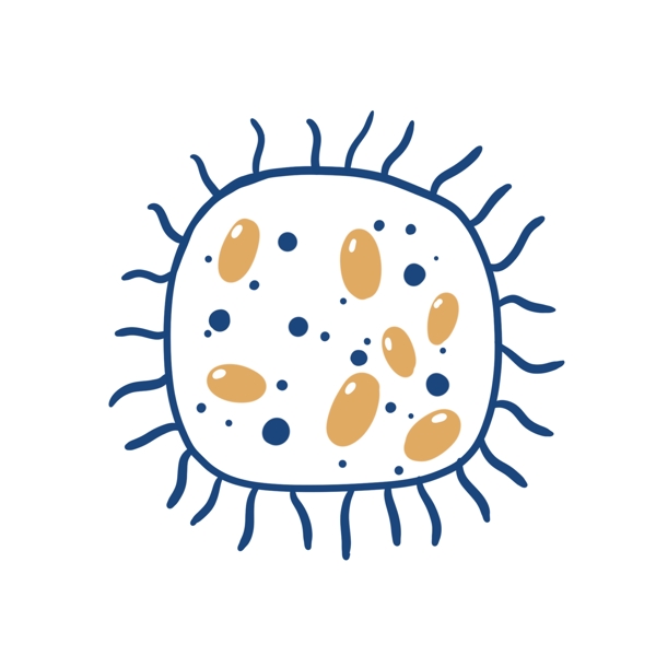 扁平细胞细菌触手PNG免抠素材