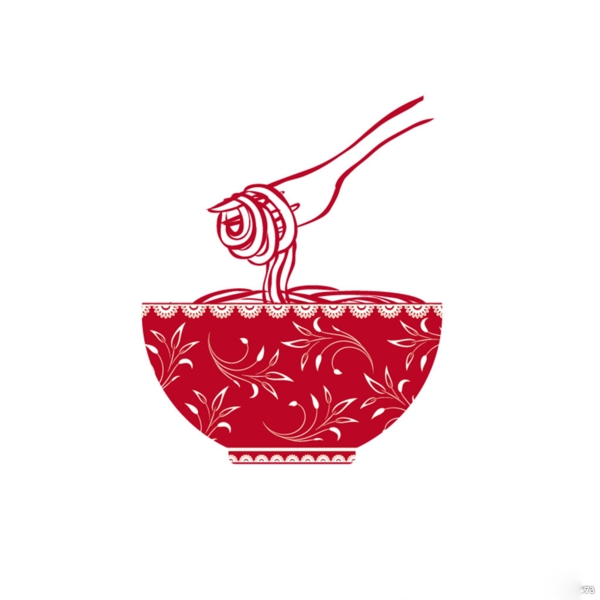 面食剪紙制作logo