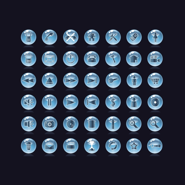 矢量媒體導(dǎo)航按鈕