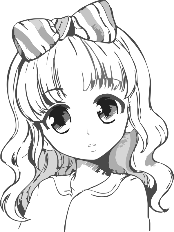 女孩插畫素材