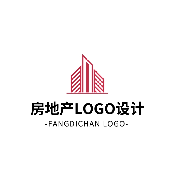 简约大气创意房地产logo标志设计