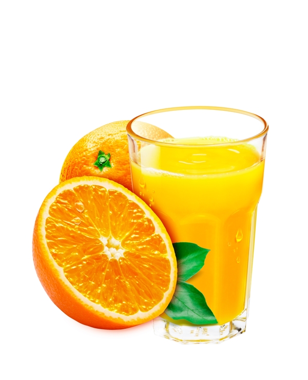 橙汁水果高清分层TIF图片