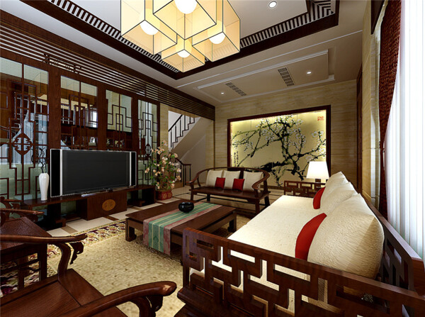室内客厅模型3d