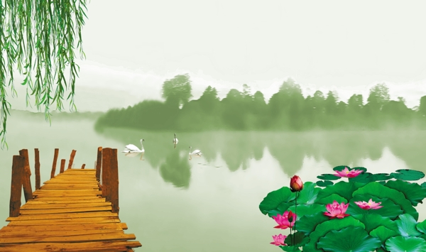 山水情圖片