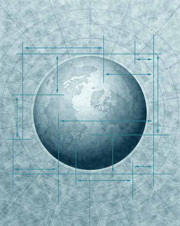抽象创意地球海报设计图片
