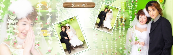 婚紗照模板psd素材