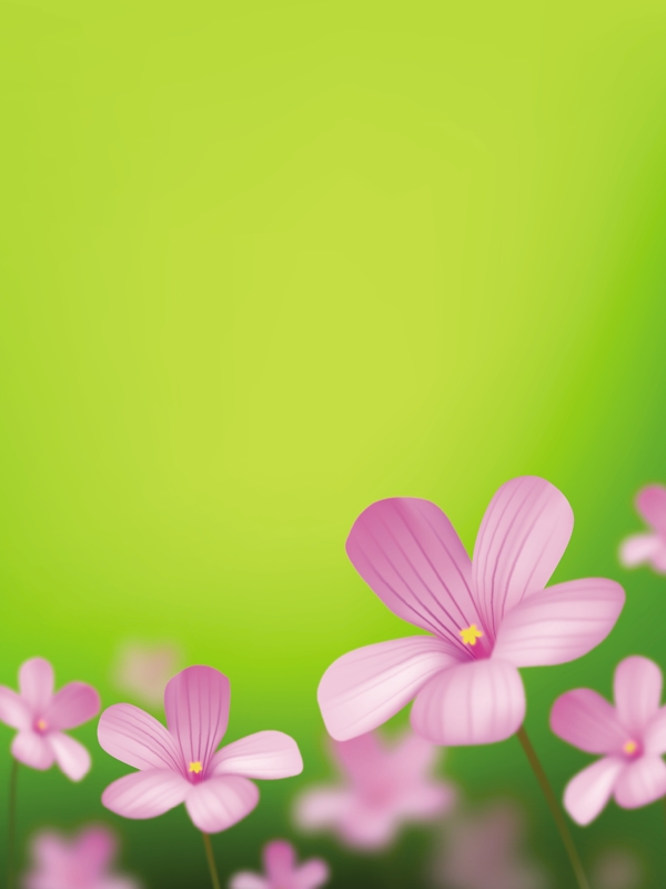 可愛(ài)花草植物矢量圖下載