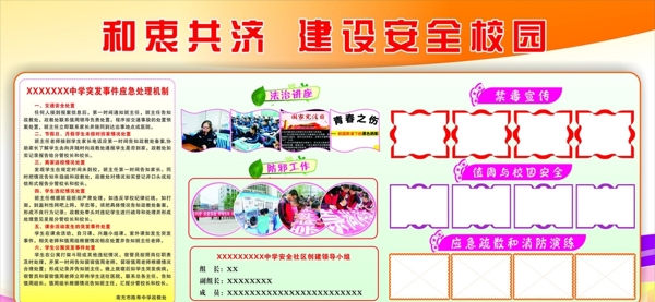 校園展板
