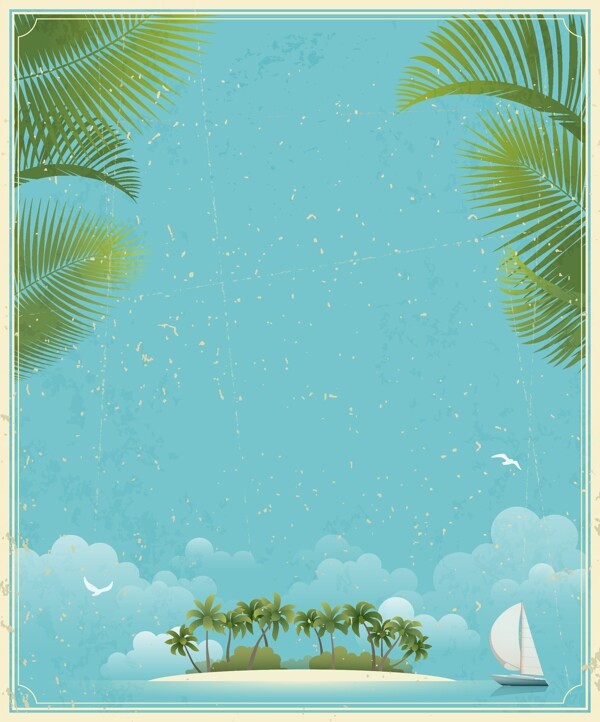 夏天海島風(fēng)景圖片