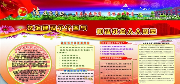 法制建設展板圖片