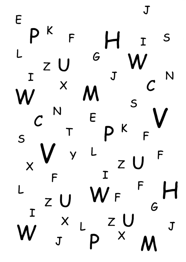 字母組合分布
