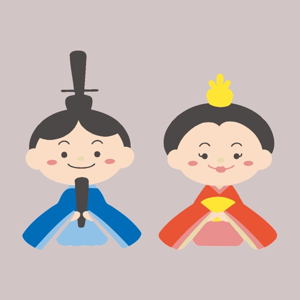 印花矢量圖人物圖案男孩女孩色彩免費素材