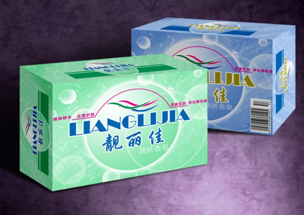 潤(rùn)膚香皂包裝立體效果圖
