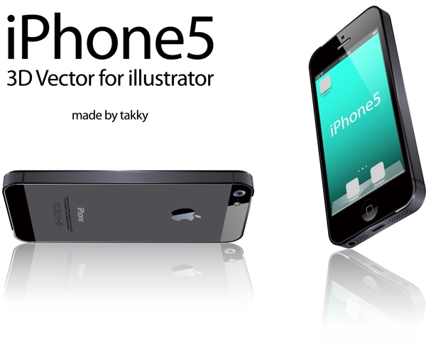 iPhone53D矢量插畫(huà)