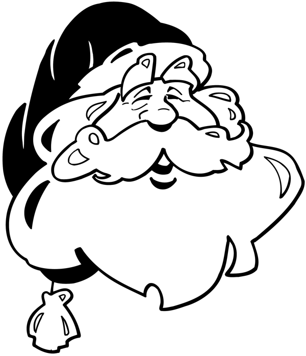 圣诞老人头像卡通头像矢量素材EPS格式0032