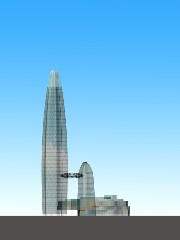 金融大楼模型效果图片