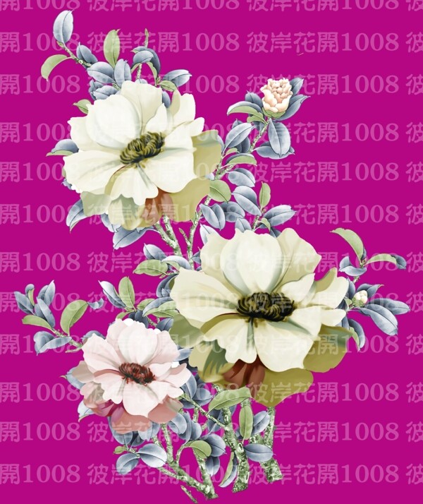 手绘花卉素材图案图片