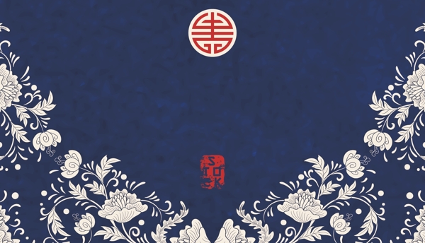 青花瓷背景