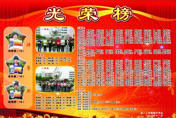 光榮榜圖片