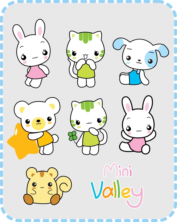 可愛的minivalley小動物下載