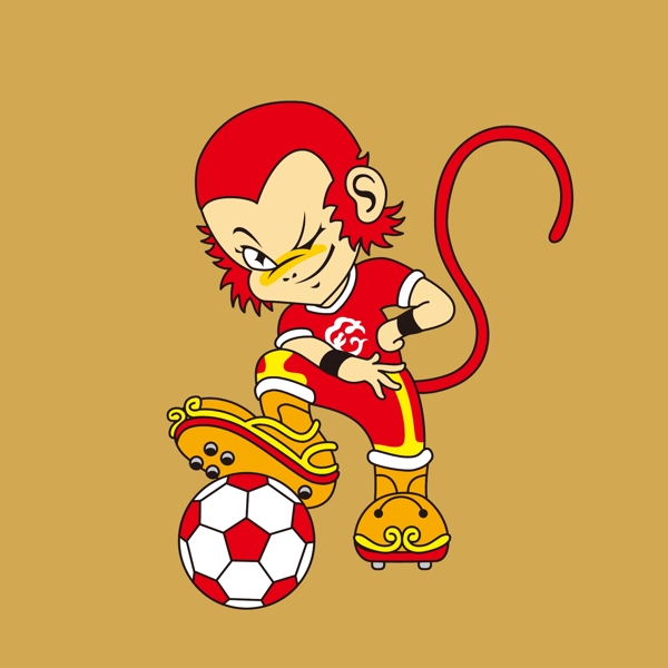 印花矢量圖卡通動(dòng)物猴子擬人免費(fèi)素材