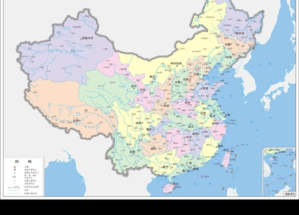 中国行政图图片