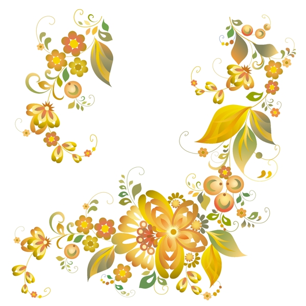 歐美花紋4482矢量EPS