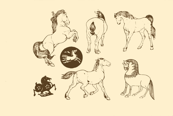 動物圖案馬圖片