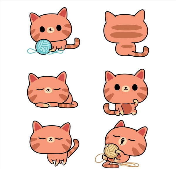 小猫插画