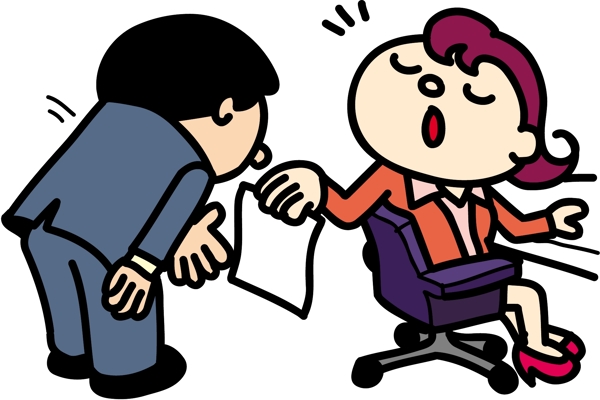 職場(chǎng)人物漫畫(huà)圖片