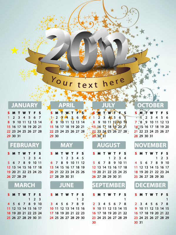 2012年臺(tái)歷