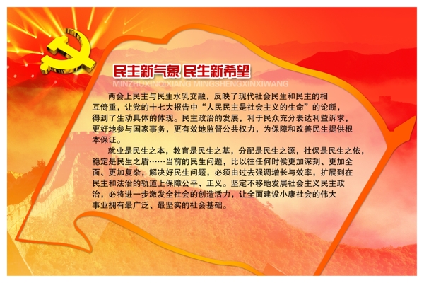 兩會(huì)展板模板