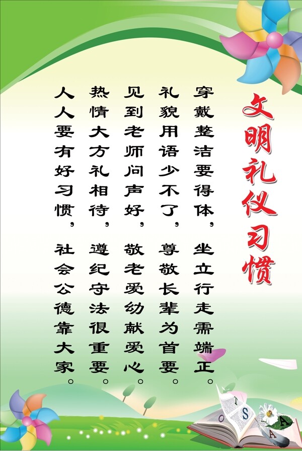 習(xí)慣文明禮儀